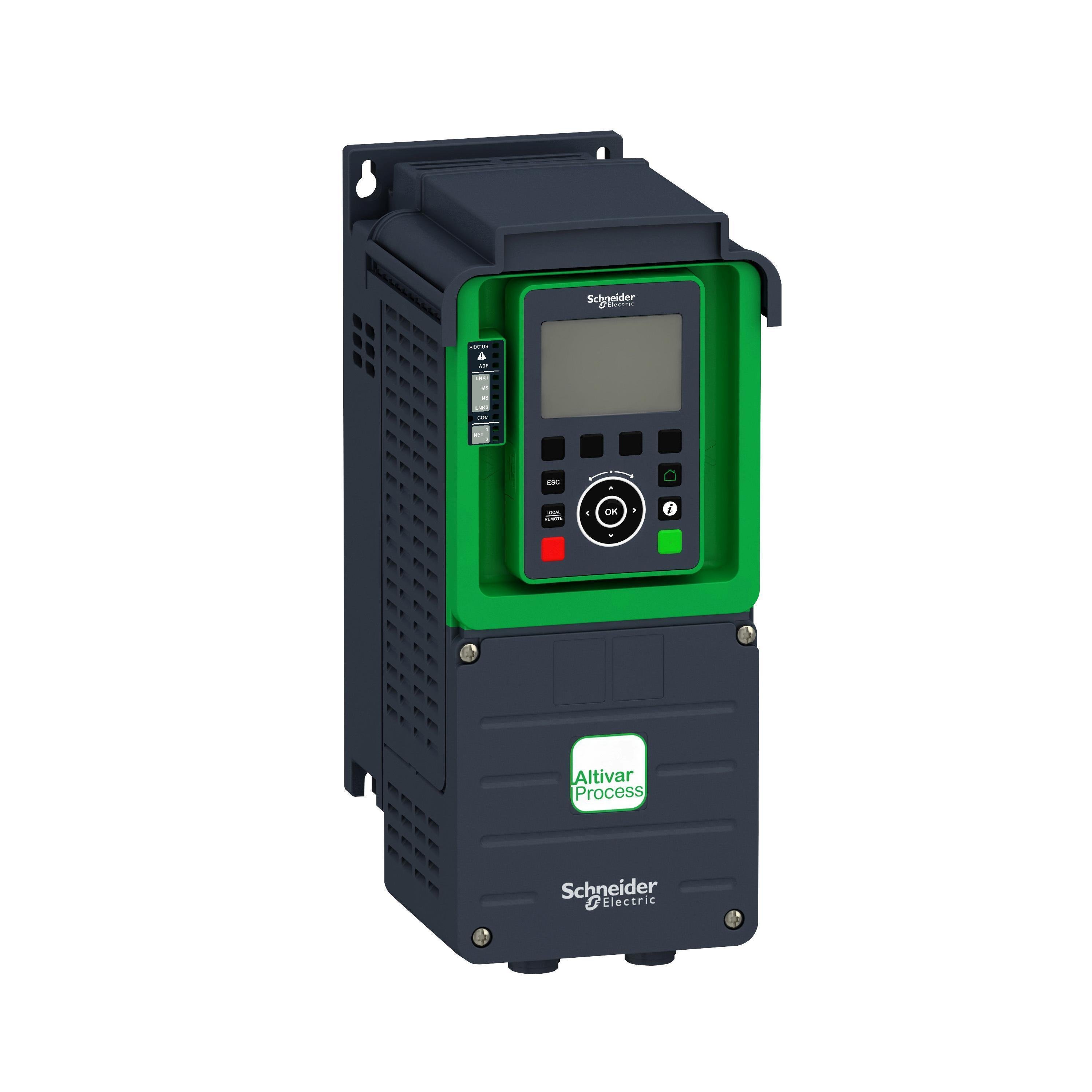 Picture of ATV930U15N4 - Variable Speed Drive, Altivar Process ATV900, ATV930, 1.5kW, 400 to 480V, with braking unit, IP21