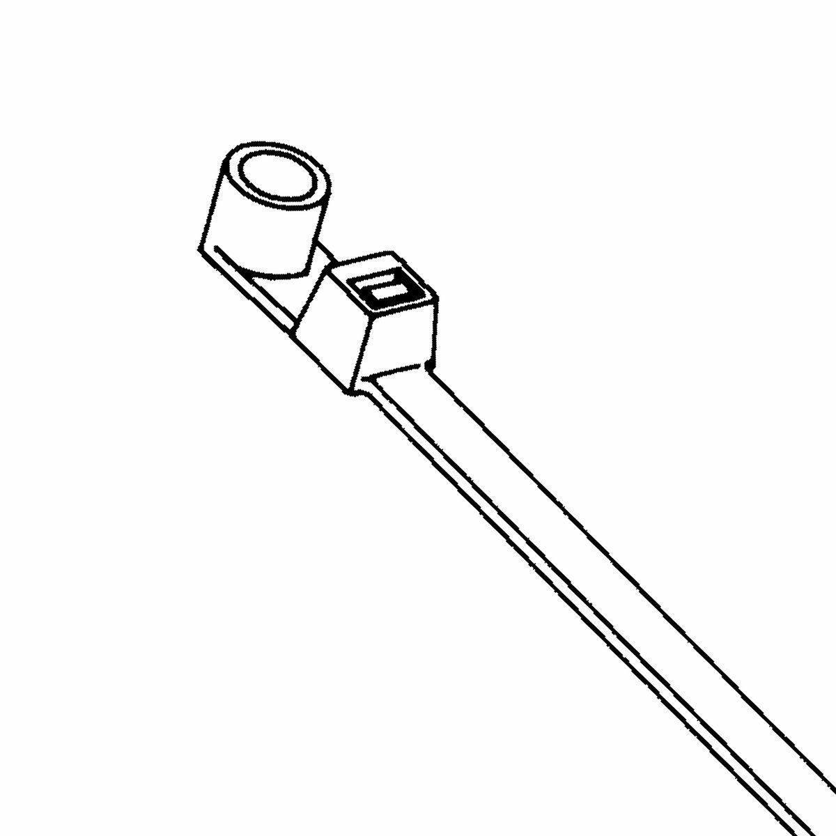 CT50175MH10C - Nylon UNIRAP™ Cable Tie - 50 Lb. Tensile Strength (Screw Mount)