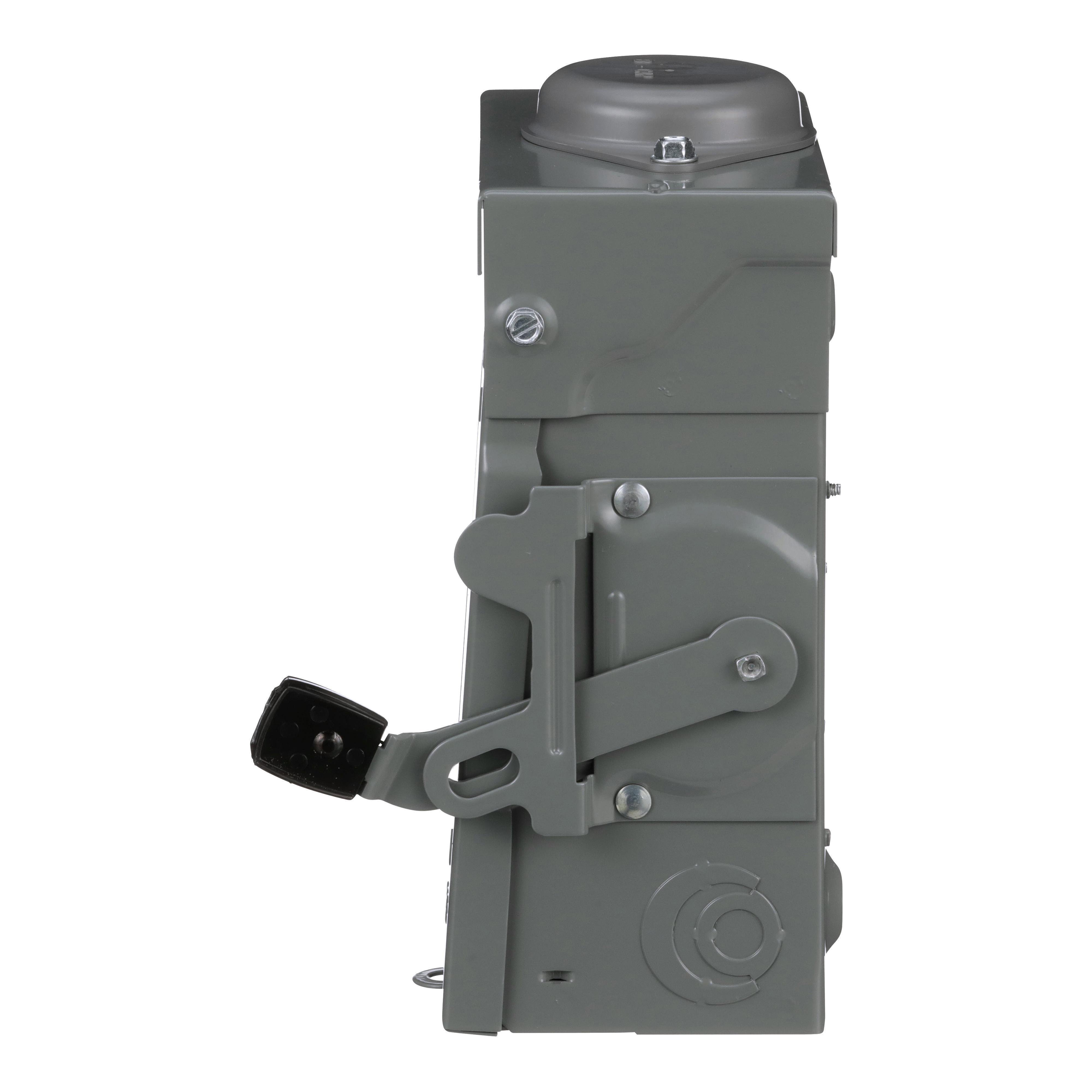 Picture of DU222RBUP - Safety switch, general duty, non fusible, 60A, 2 pole, 2 wire, 10hp, 240VAC, NEMA 3R, bolt on hub provision