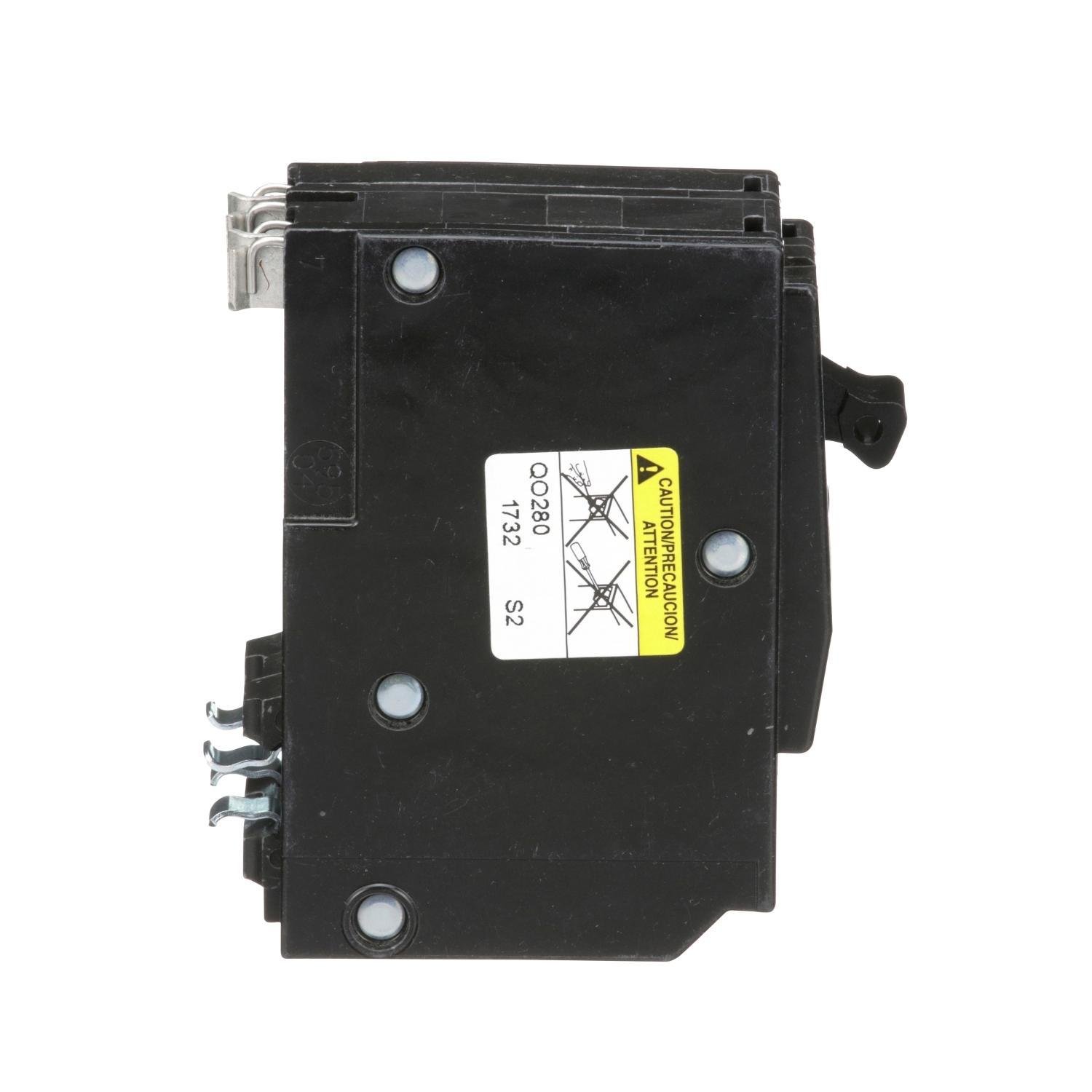 Picture of QO280 - Mini circuit breaker, QO, 80A, 2 pole, 120/240VAC, 10kA, plug in
