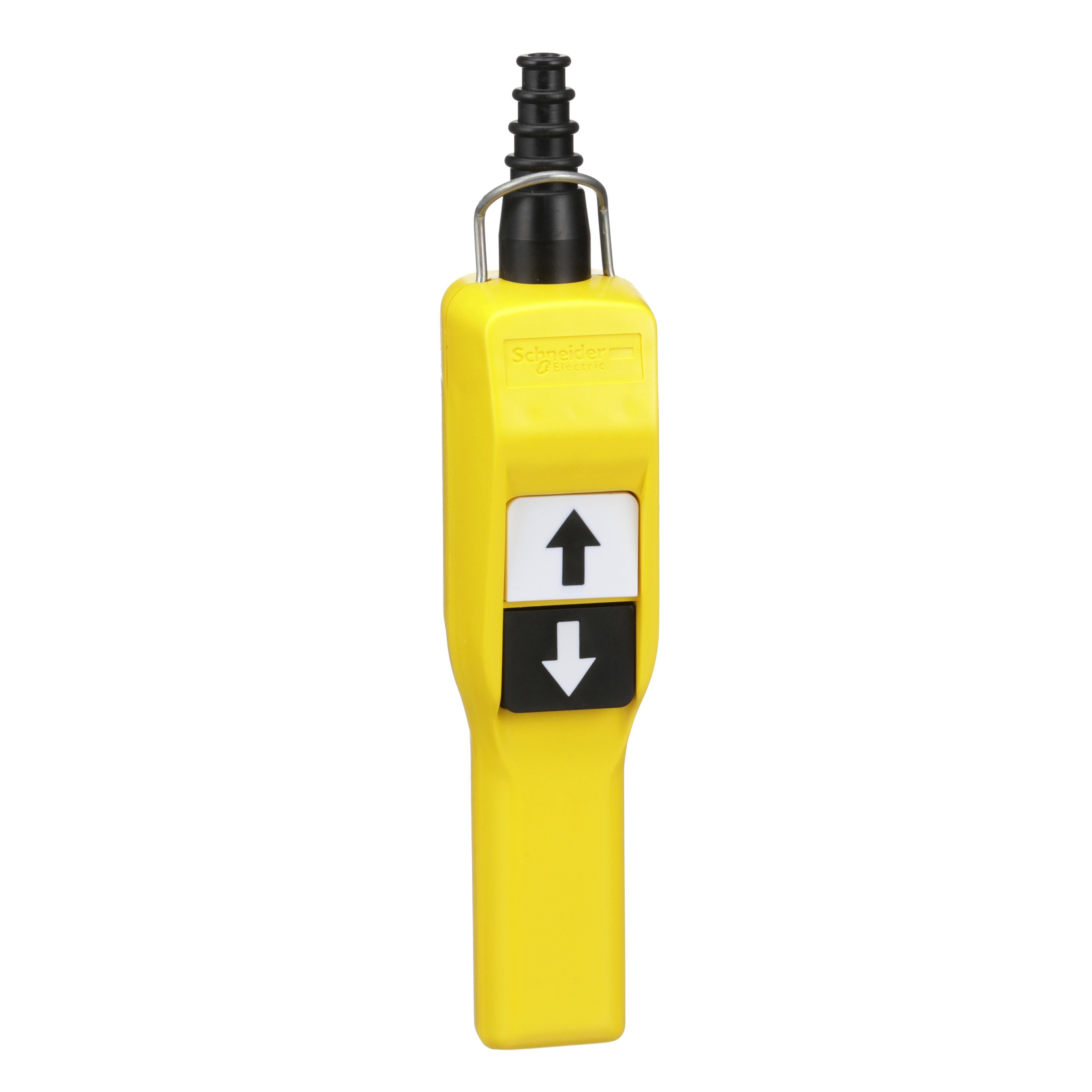 XACA201 - Harmony, pendant station, pistol grip, yellow, 2 push buttons