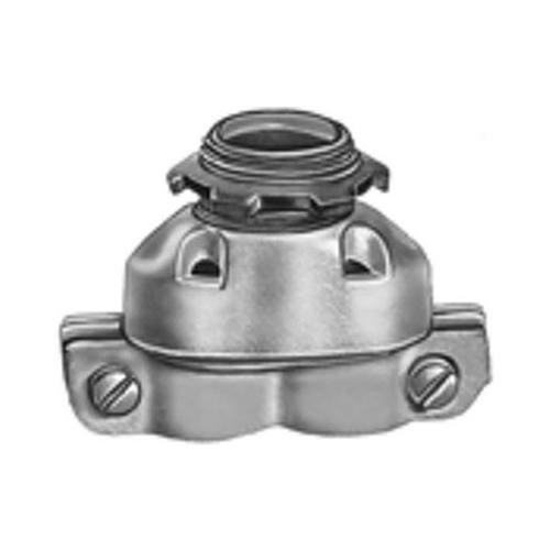 630-DC2 - Connector, Duplex, Zinc Die Cast, Flex Size 3/8 Inch, Strap Type