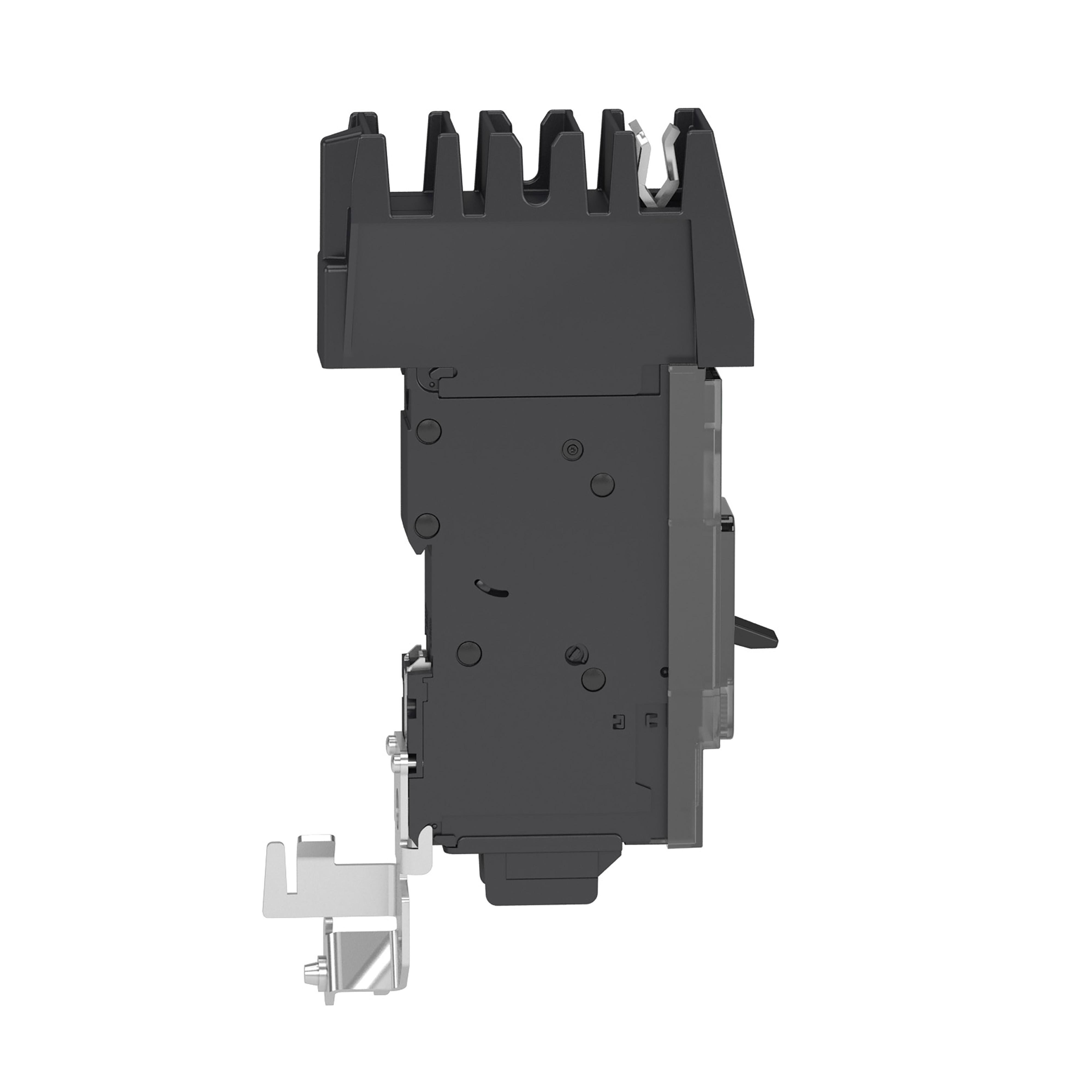 Picture of BGA160201 - Circuit breaker, PowerPacT B, 20A, 1 pole, 600Y/347VAC, 18kA, I-Line, thermal magnetic, 80%, A