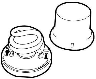 277LED - Pass & Seymour 277Led 9W 120V Keyless Led Lampholder, White