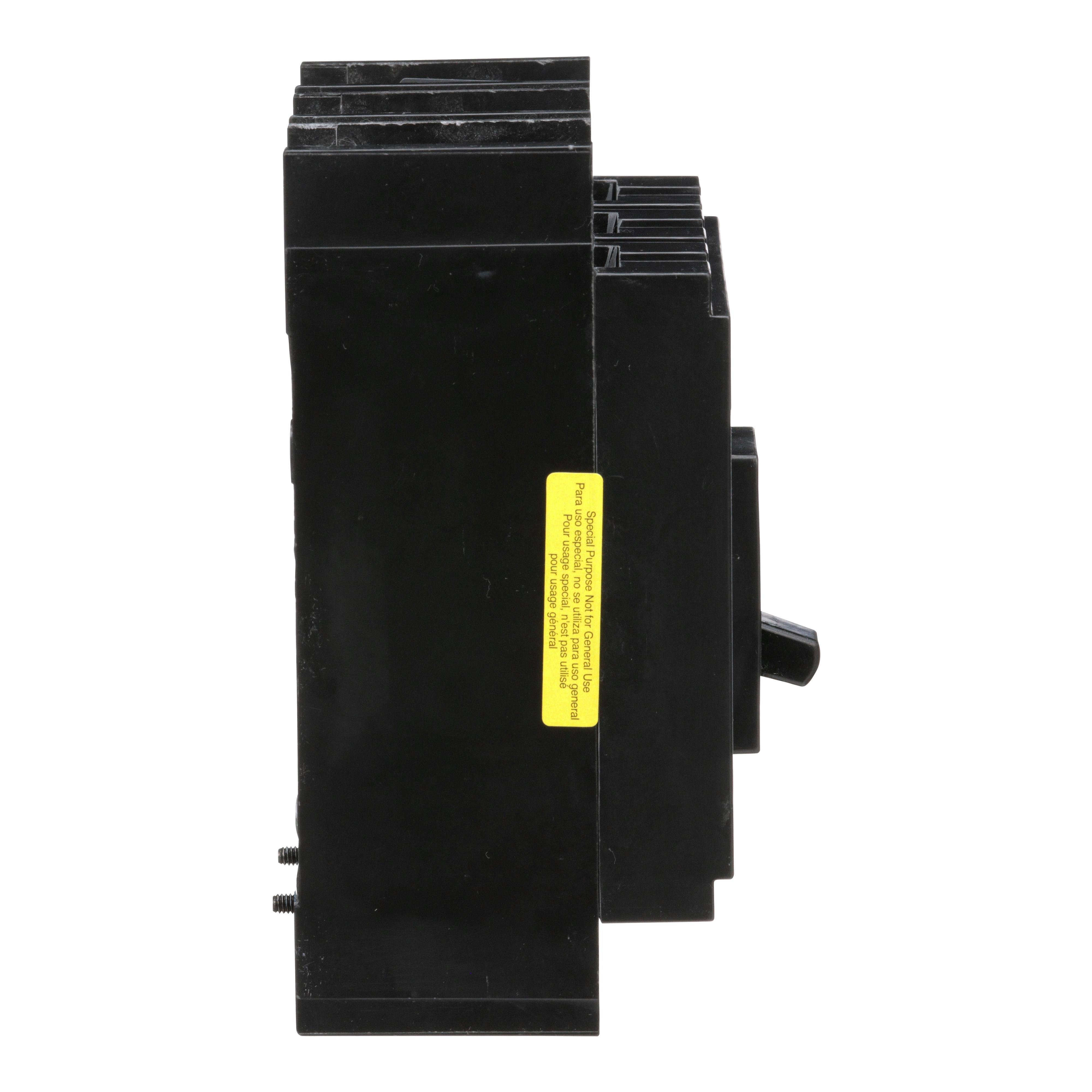 Picture of QGP32200TM - Circuit breaker, PowerPacT Q, 200A, 3 pole, 240VAC, 65kA, lugs, thermal magnetic, 80%, bottom of panel
