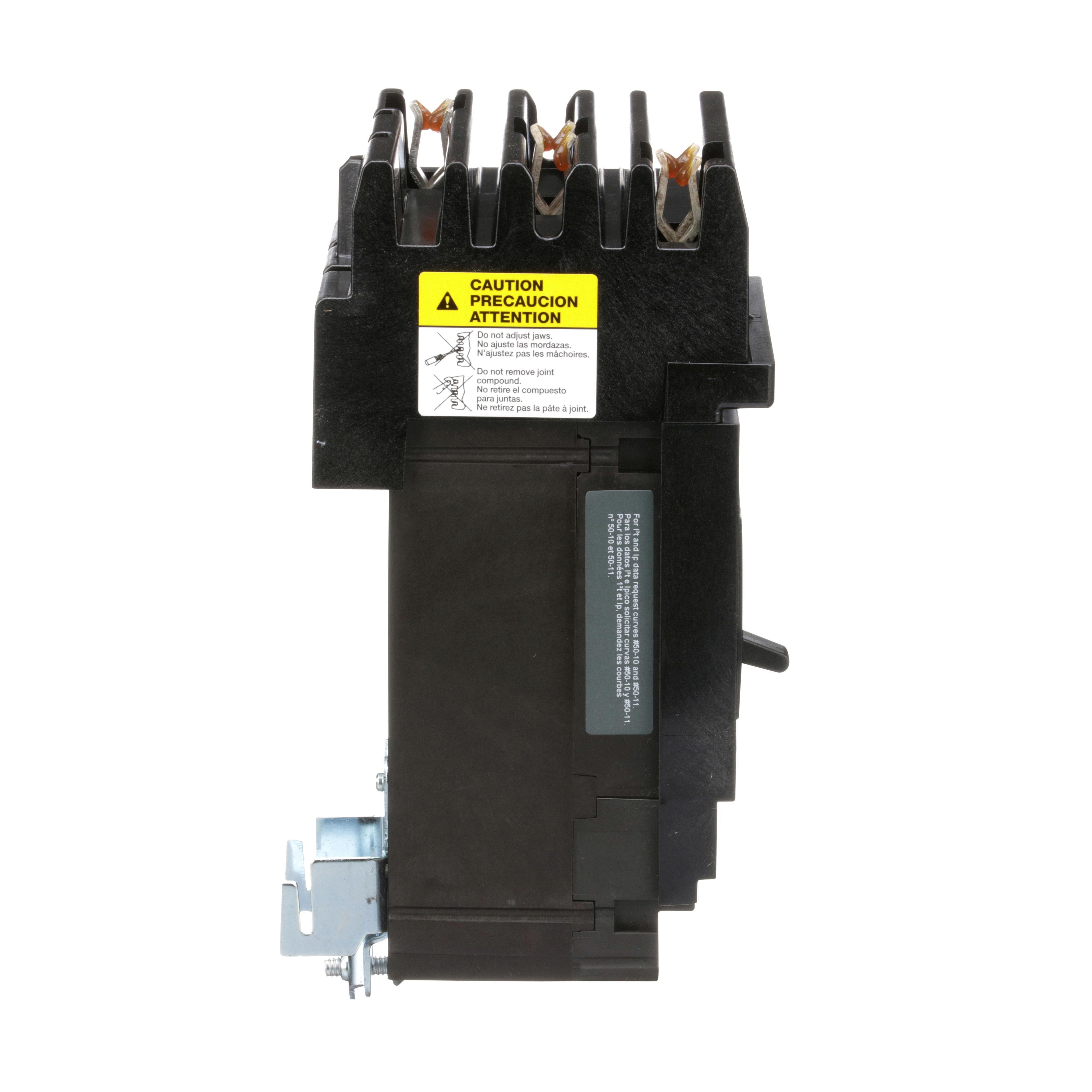Picture of HJA36020 - Circuit breaker, PowerPacT H, 20A, 3 pole, 600VAC, 25kA, I-Line, thermal magnetic, 80%, ABC