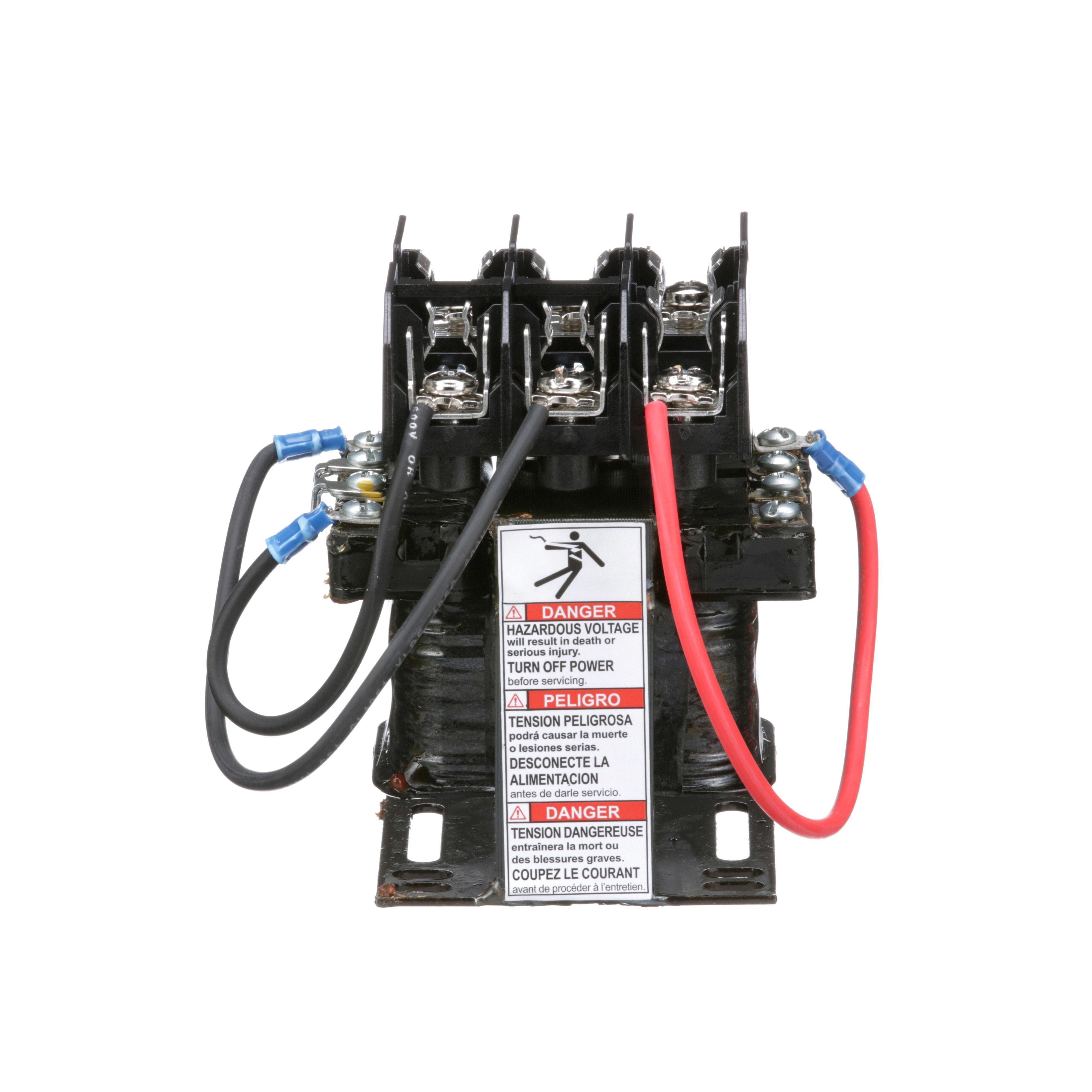 Picture of 9070TF50D1 - Industrial control transformer, Type TF, 1 phase, 50VA, 240x480V primary, 120V secondary, 50/60Hz
