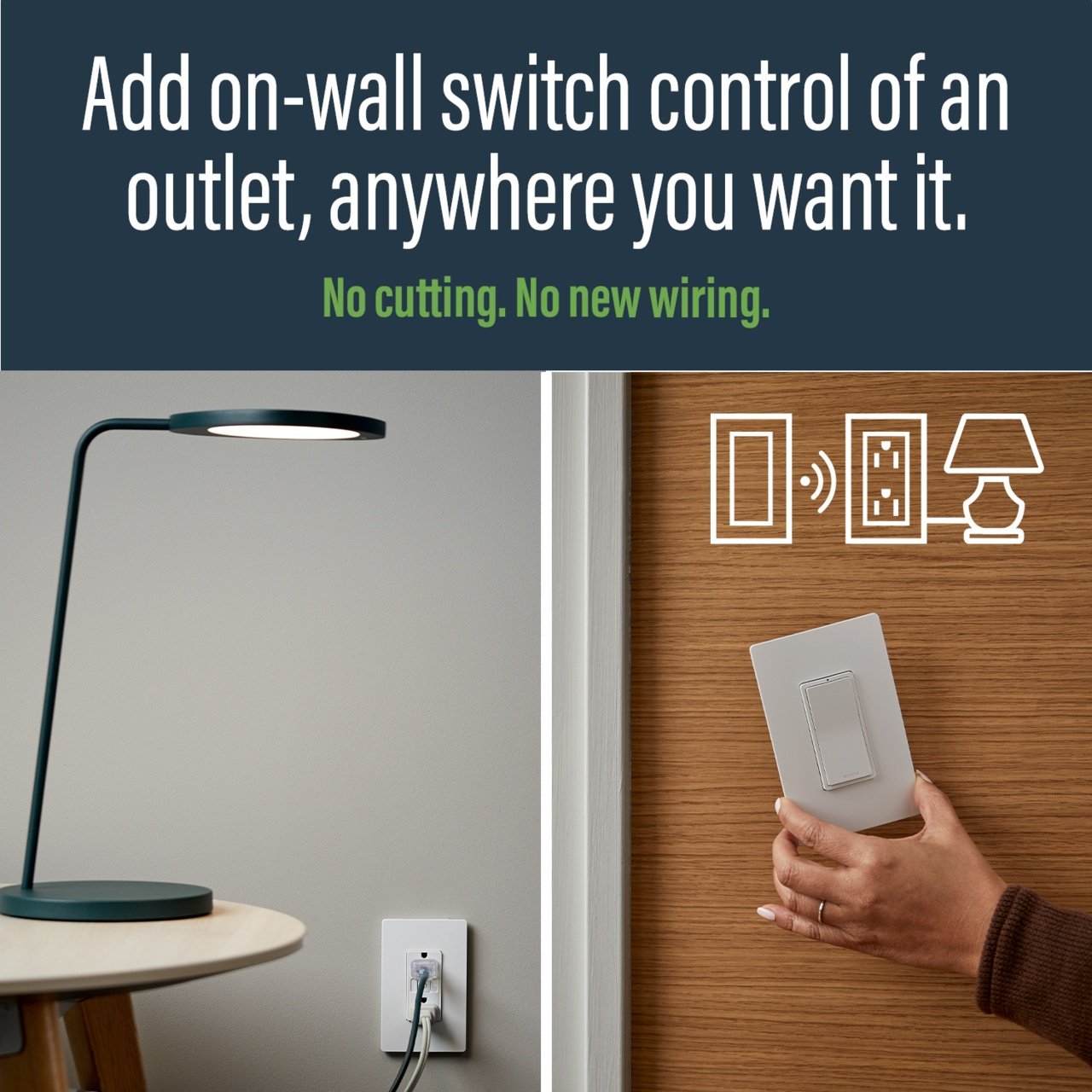 Picture of WNREZK15WH - radiant® Easy Switched Outlet Kit, White