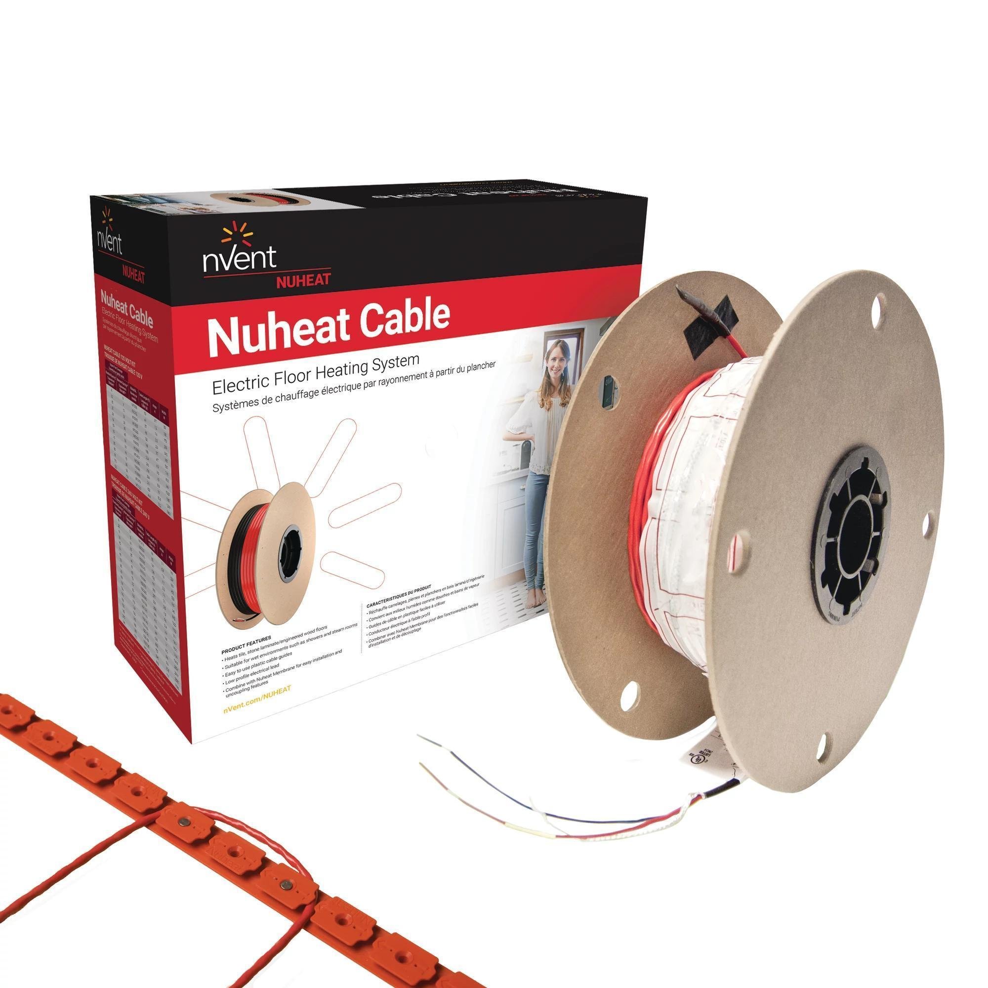 FG0607 - Nuheat cable, 120 V, 50 sq. ft., 4.7 Amps. Cable length 188'