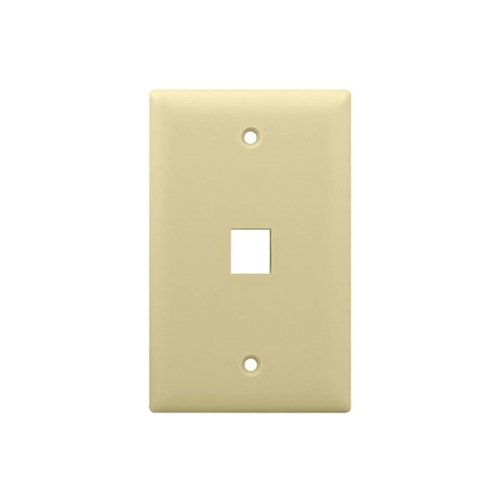 WP3401-LA - 1-Gang, 1-Port Wall Plate, Light Almond