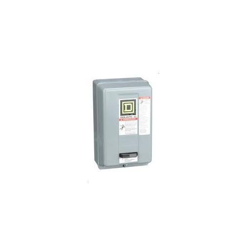 Picture of 8536SCG3V03H30 - NEMA motor starter, Type S, nonreversing, Size 1, 27A, 10HP at 460VAC, up to 100kA SCCR, 3 phase, 3 pole, Motor Logic, 240VAC coil, NEMA 1 [TAA]