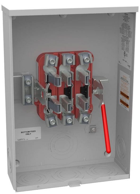 U2046-O - 7 Terminal Ringless Plain Top Lever Bypass Lindstrom