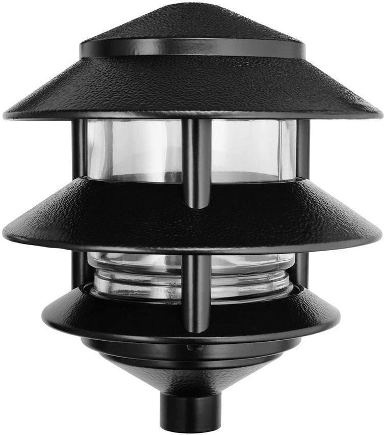LL322B - LANDSCAPE 1220 LUMENS LAWN LIGHT 3 TIER INCANDESCENT DESCENT 75W MAX BLACK