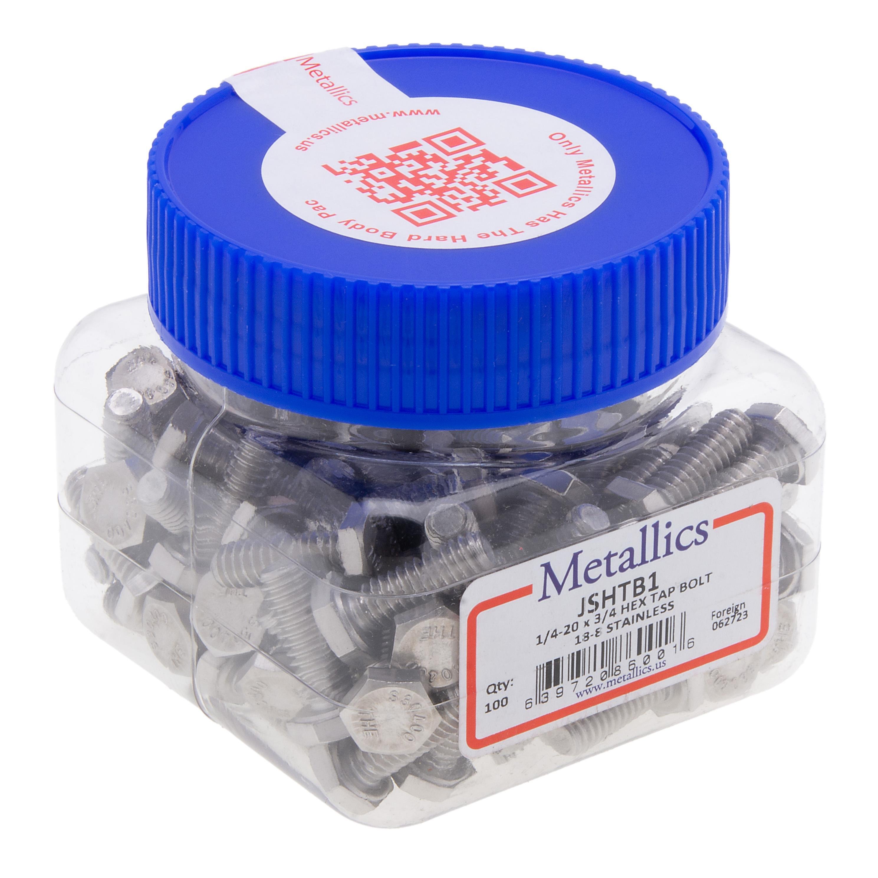 Bolts 1/4-20 X 1-1/4 Hx Tap Blt SS (Jar 100)