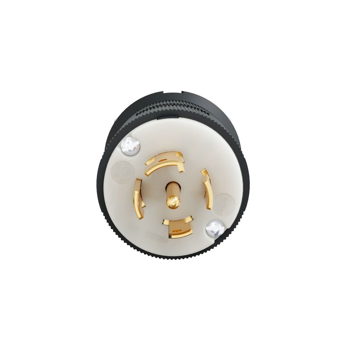 Picture of HBL2811ST - Locking Devices, EdgeConnect™ Twist-Lock®, Industrial, Male Insulgrip® Plug, 30A 3-Phase 120/208V AC, 4-Pole 5-Wire Grounding, L21-30P, Spring Terminal, Black and White Nylon.