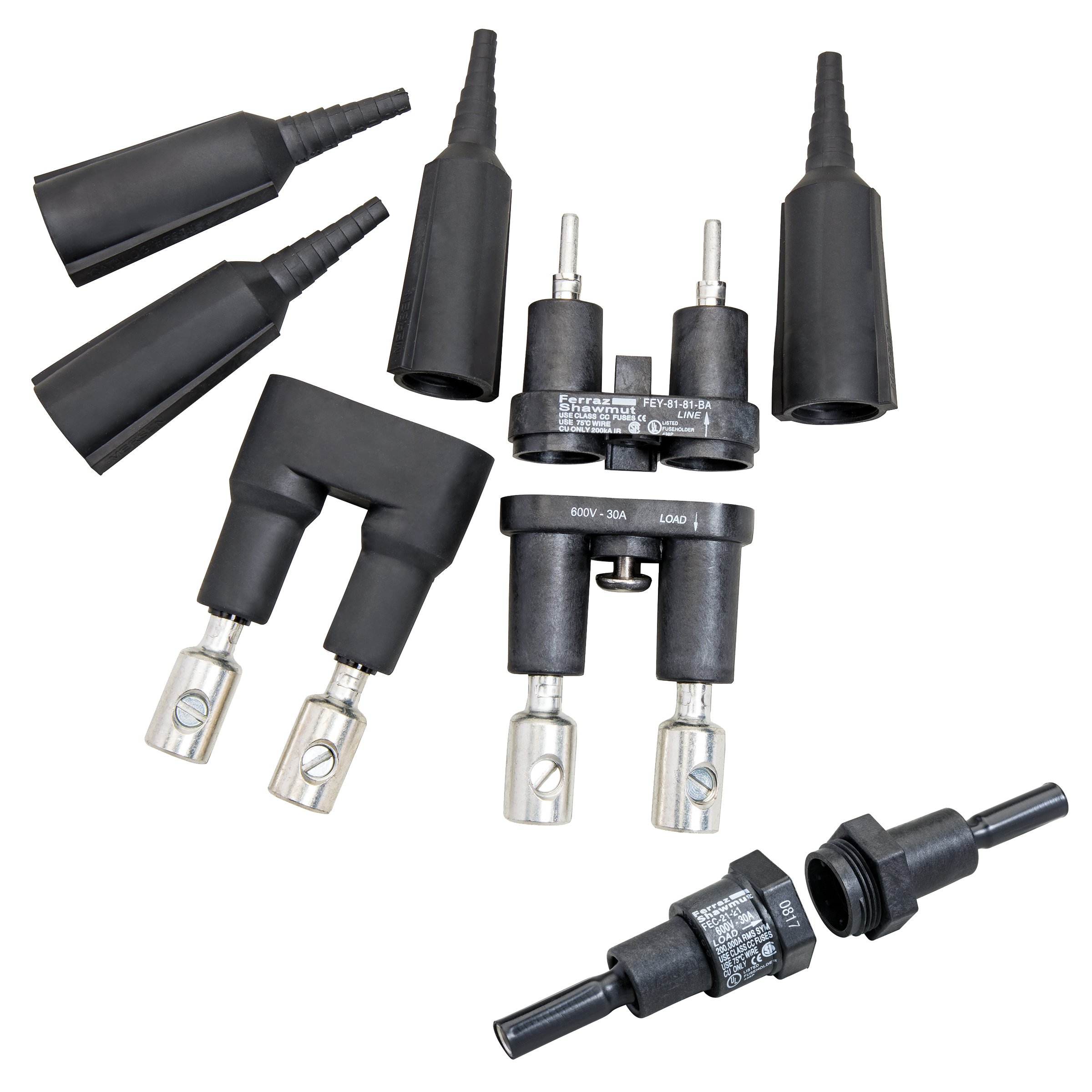 Picture of FEB-11-11 - Fuse Bases 600V 30A Midget 1-pole 11-11 Crimp