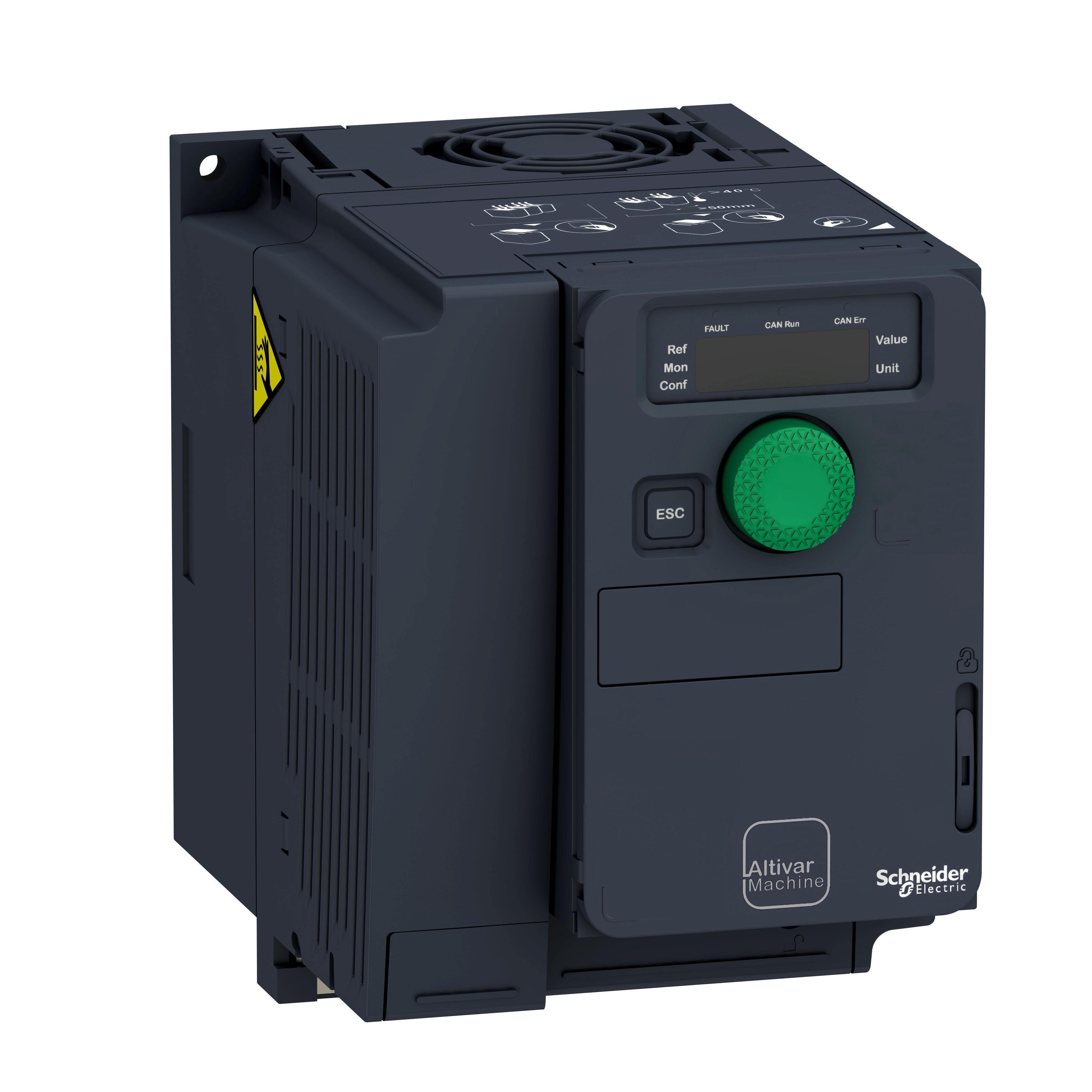 Picture of ATV320U15M2C - variable speed drive, Altivar Machine ATV320, 1.5kW, 200 to 240V, 1 phase, compact