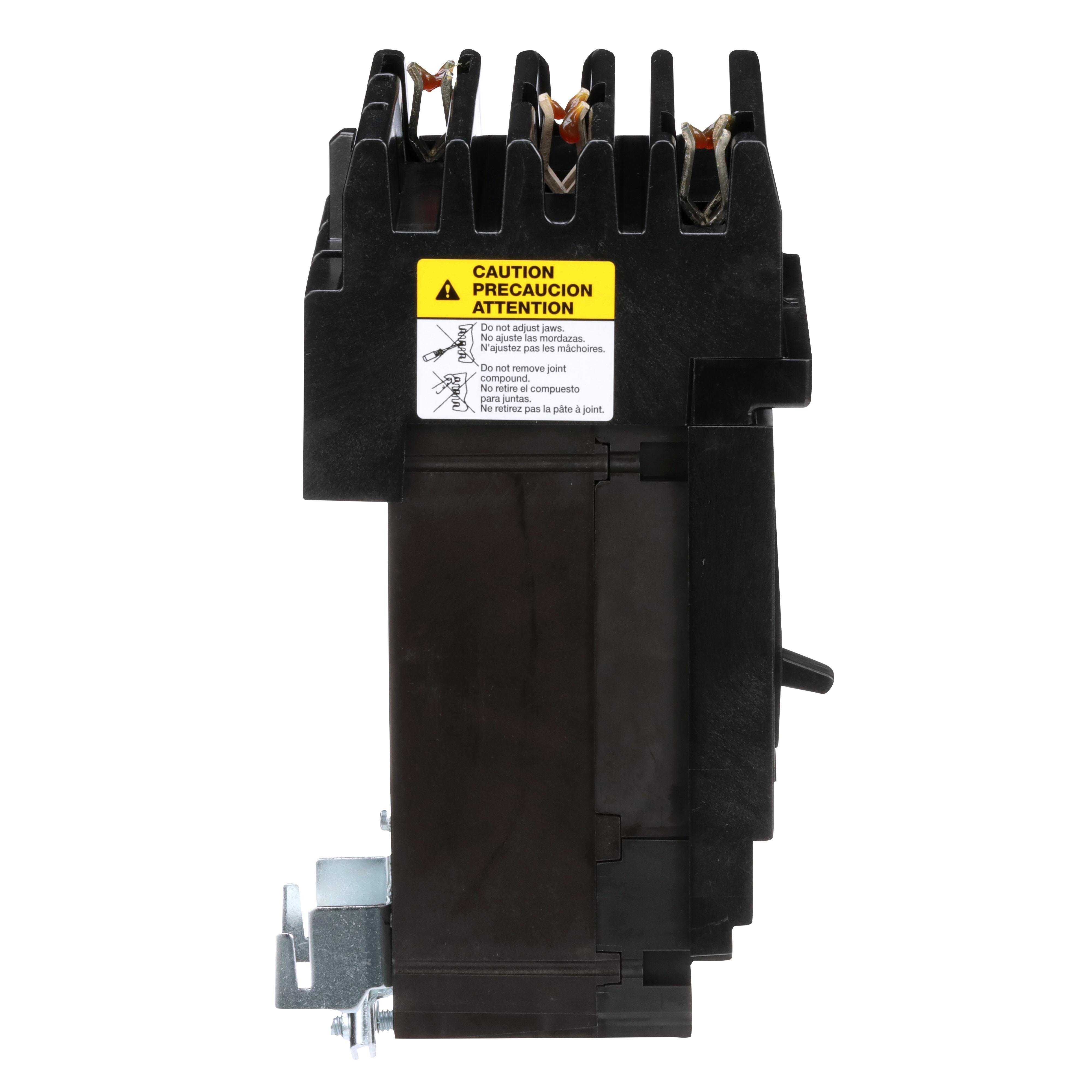 Picture of HDA36040 - Circuit breaker, PowerPacT H, 40A, 3 pole, 600VAC, 14kA, I-Line, thermal magnetic, 80%, ABC