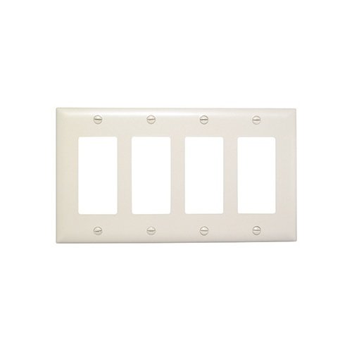 Picture of TP26 - TradeMaster® 1-Gang Nylon Wall Plate, 1 Decorator Opening, Brown