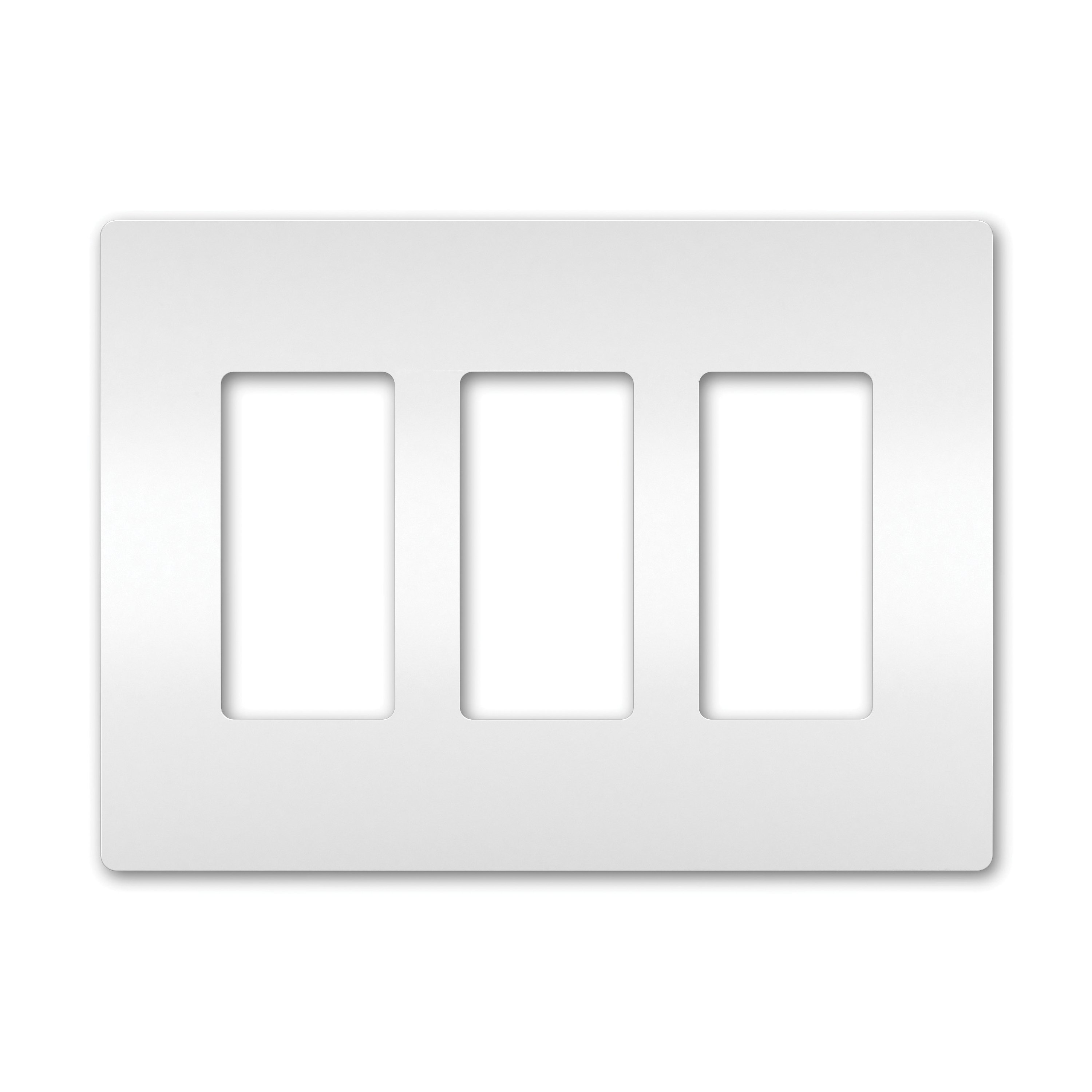 RWP263W - radiant® 3-Gang Screwless Wall Plate, White