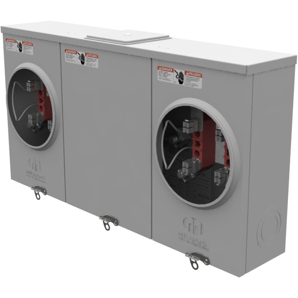 Picture of U1252-X-K1 - 4 Terminal Ringless Large Closing Plate 2 Position Single Connector 6-350kcmil 200 Ampere