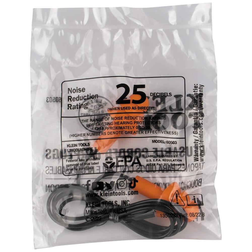 Picture of 6050350 - Corded Earplugs, 50-Pair Dispenser Pack
