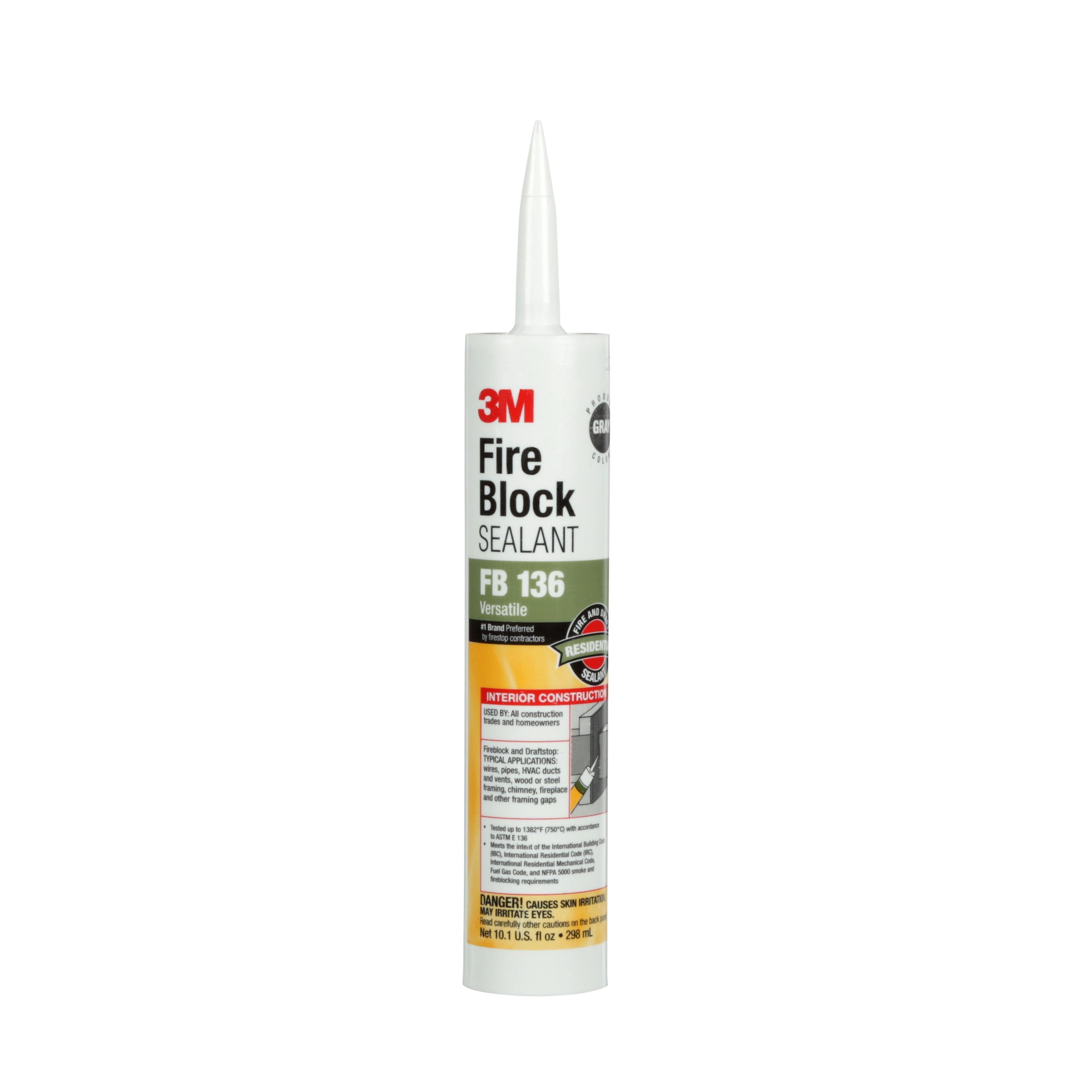 FB136 - 3M™ Fire Block Sealant FB 136, Gray, 10.1 fl oz Cartridge, 12/case, Restricted