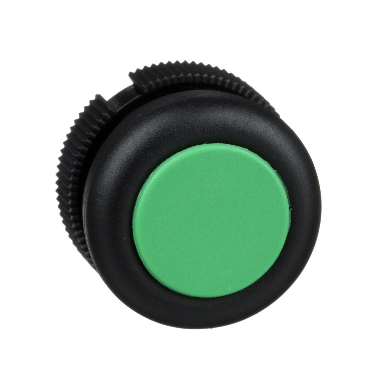 Picture of XACA9413 - Harmony, round head for push button, spring return, green, booted
