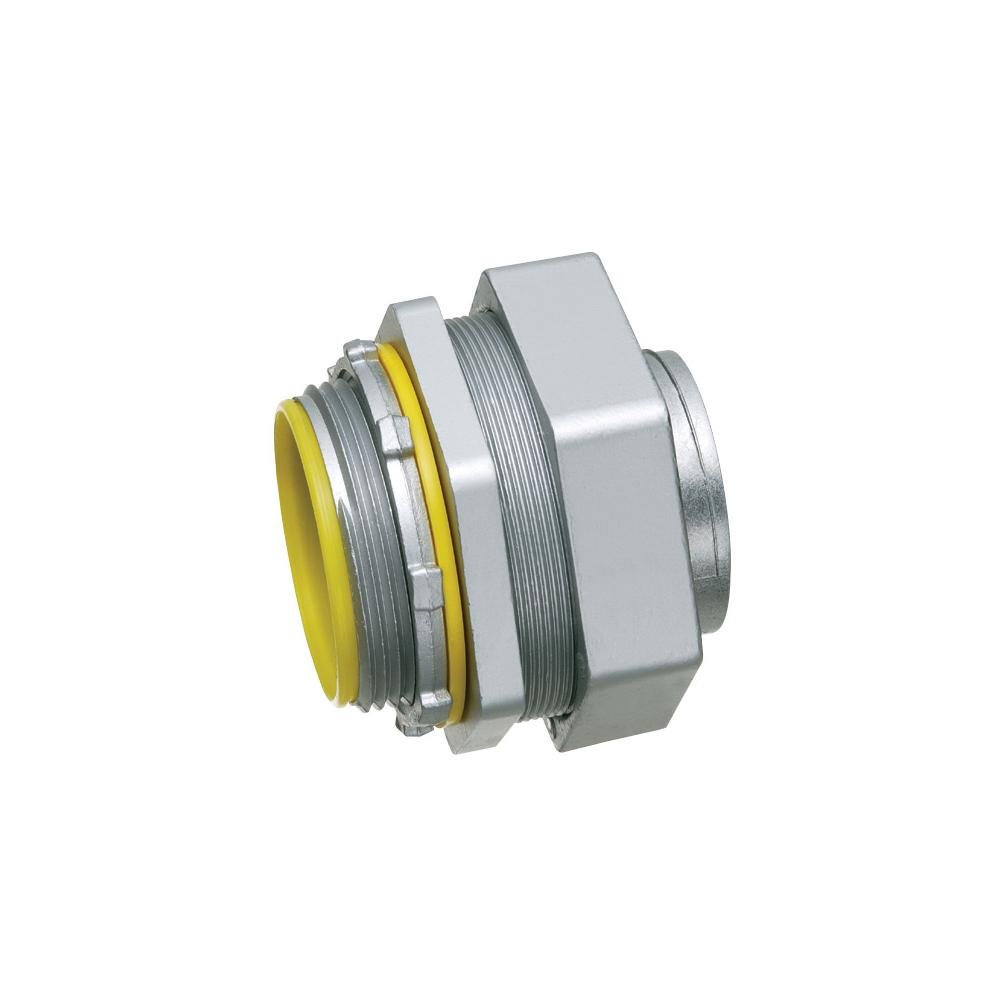 LT250 - Straight, zinc die-cast connector for use with metallic or non metallic liquid tight conduit type B only. 2-1/2" Trade Size.
