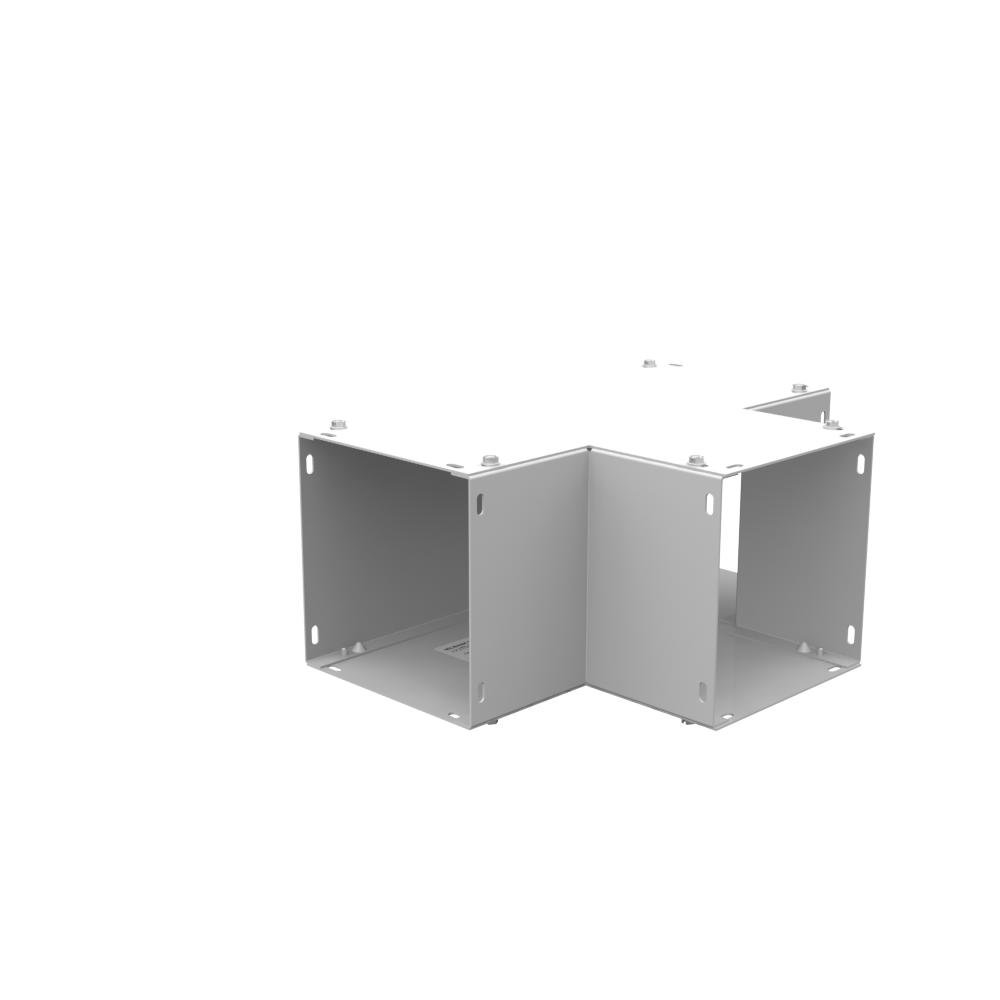 Picture of 66GT - Wireway Tee Type 1 6x6 Screw Cover ANSI 61 Gray Steel