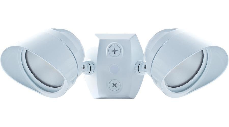 BULLET FLOOD KIT 2 X 12W COOL LED 120V W/ CU4 & HOOD WHITE