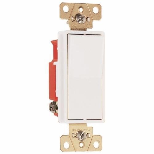 2623-W - 20A 120V/277V Specification Grade 3-Way Decorator Paddle Switch, White