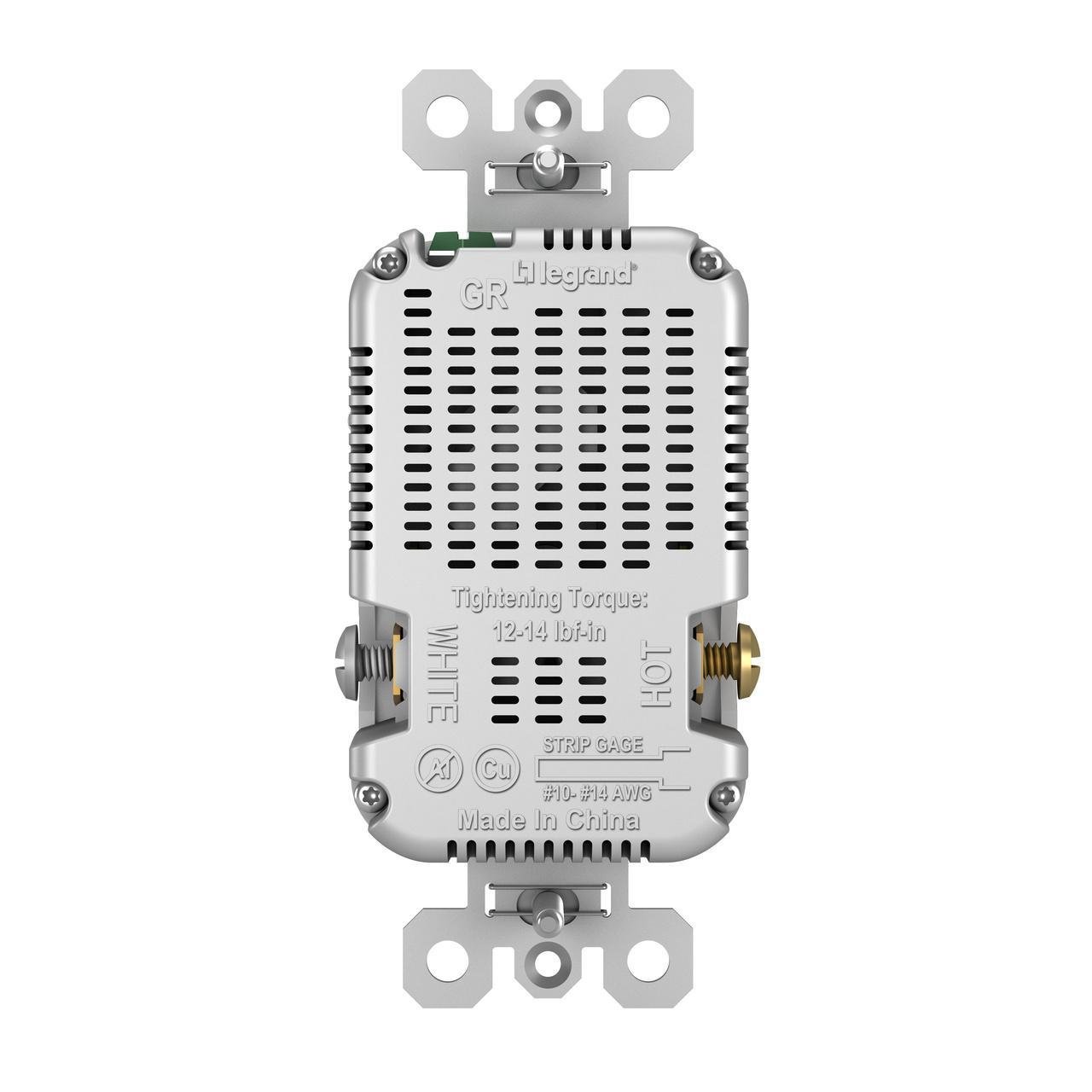Picture of TR20USBACW - 20A 125V Tamper-Resistant Duplex Receptacle with USB A/C Charging Ports, White