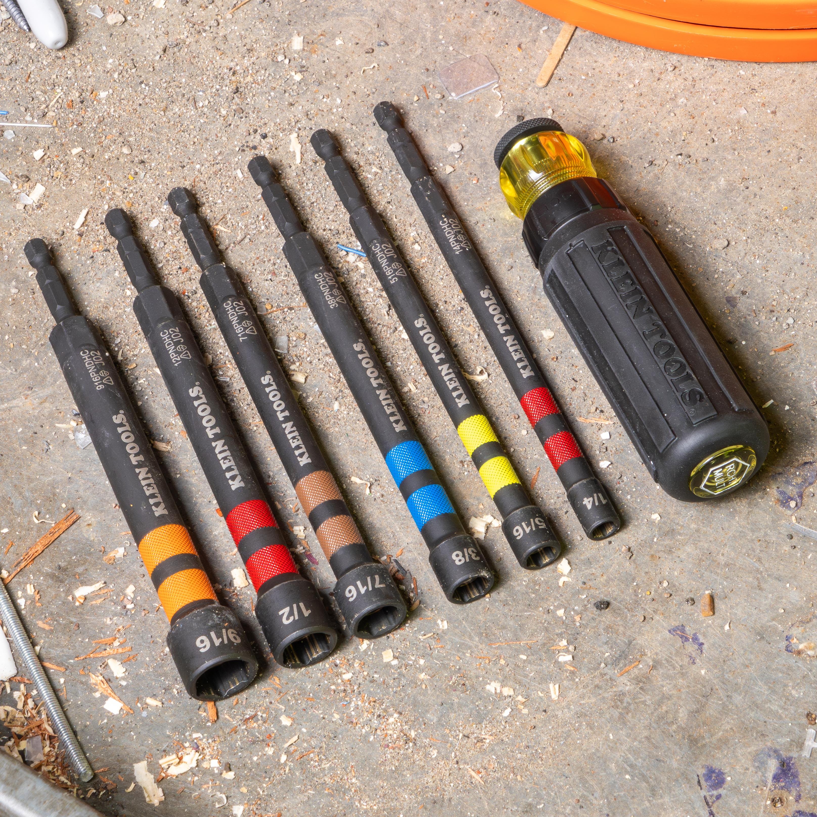 Picture of 32950 - Hollow Magnetic Color-Coded Ratcheting Power Nut Driver, 7-Piece