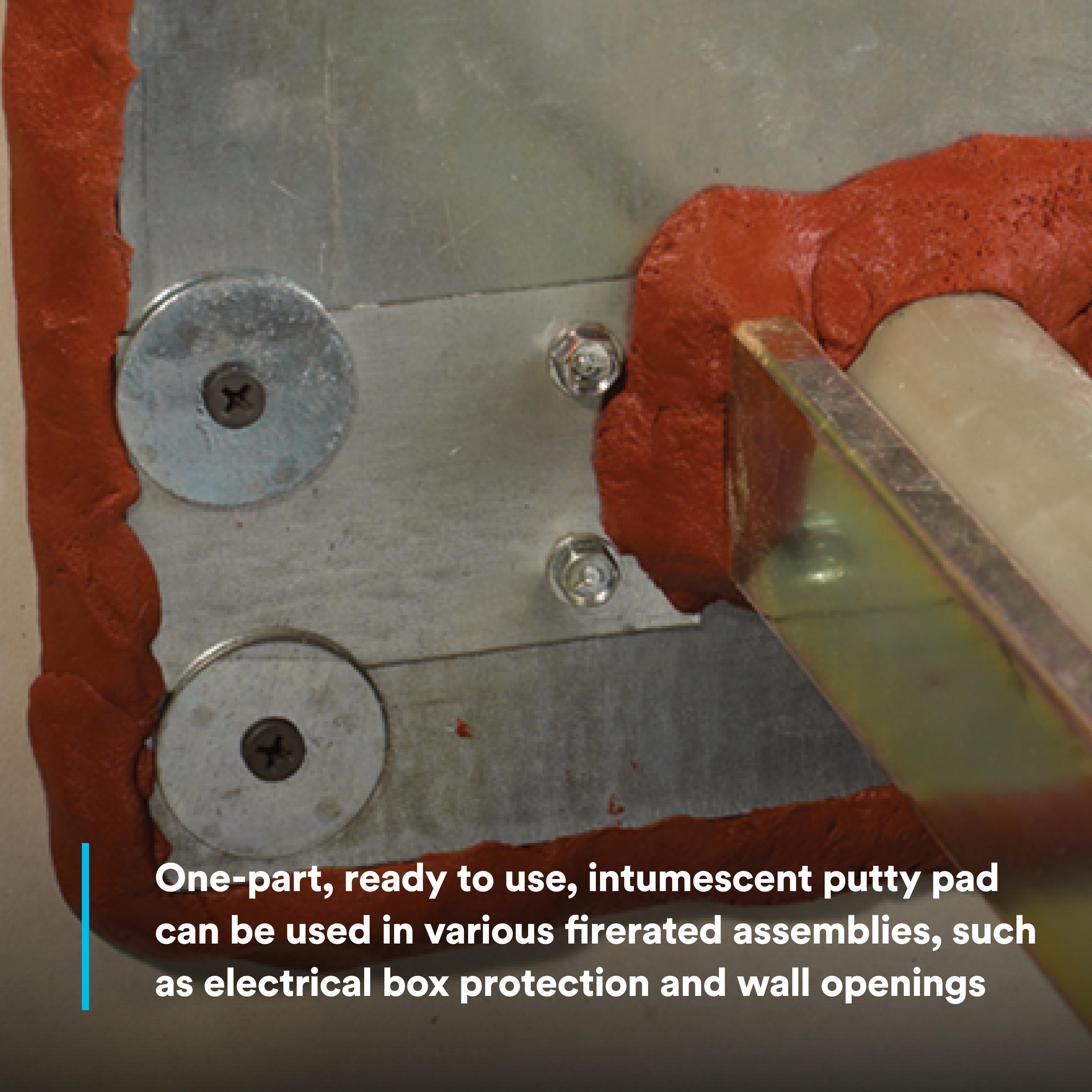 Picture of MPP+7"x7" - 3M Fire Barrier Moldable Putty Pads MPP+, 7 in x 7 in, 20/case