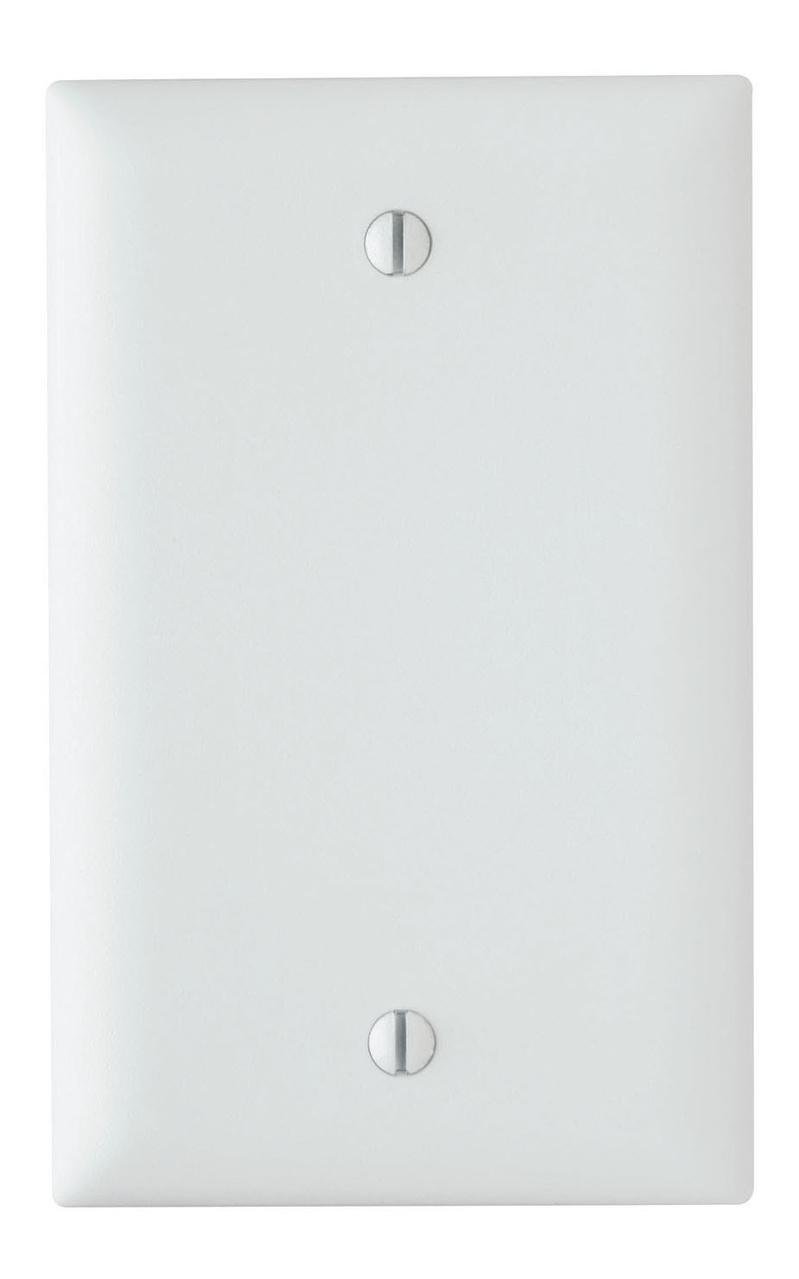 TP13-W - TradeMaster® 1-Gang Nylon Wall Plate, Blank, Box Mounted, White
