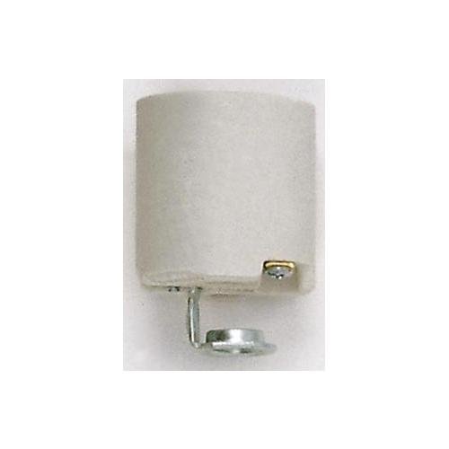 90-419 - Porcelain Socket With 1/8 IPS Hickey, Aluminum Screw Shell, Unglazed, 660W, 250V