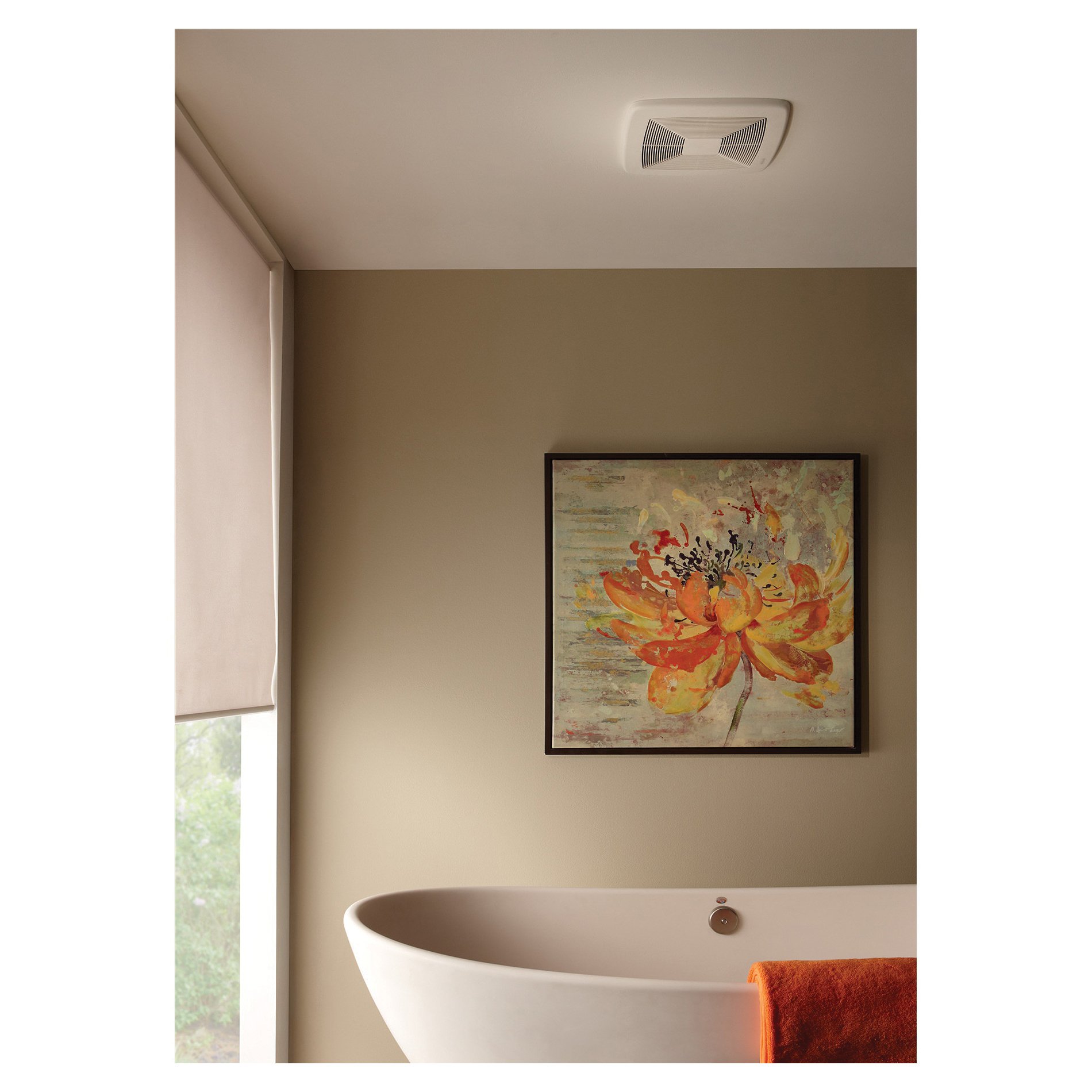Picture of LP50100DC - Broan® Lo-Profile DC Series 50-80-100 Selectable CFM Ventilation Fan, 0.3-0.5-1.2 Sones, ENERGY STAR® Certified