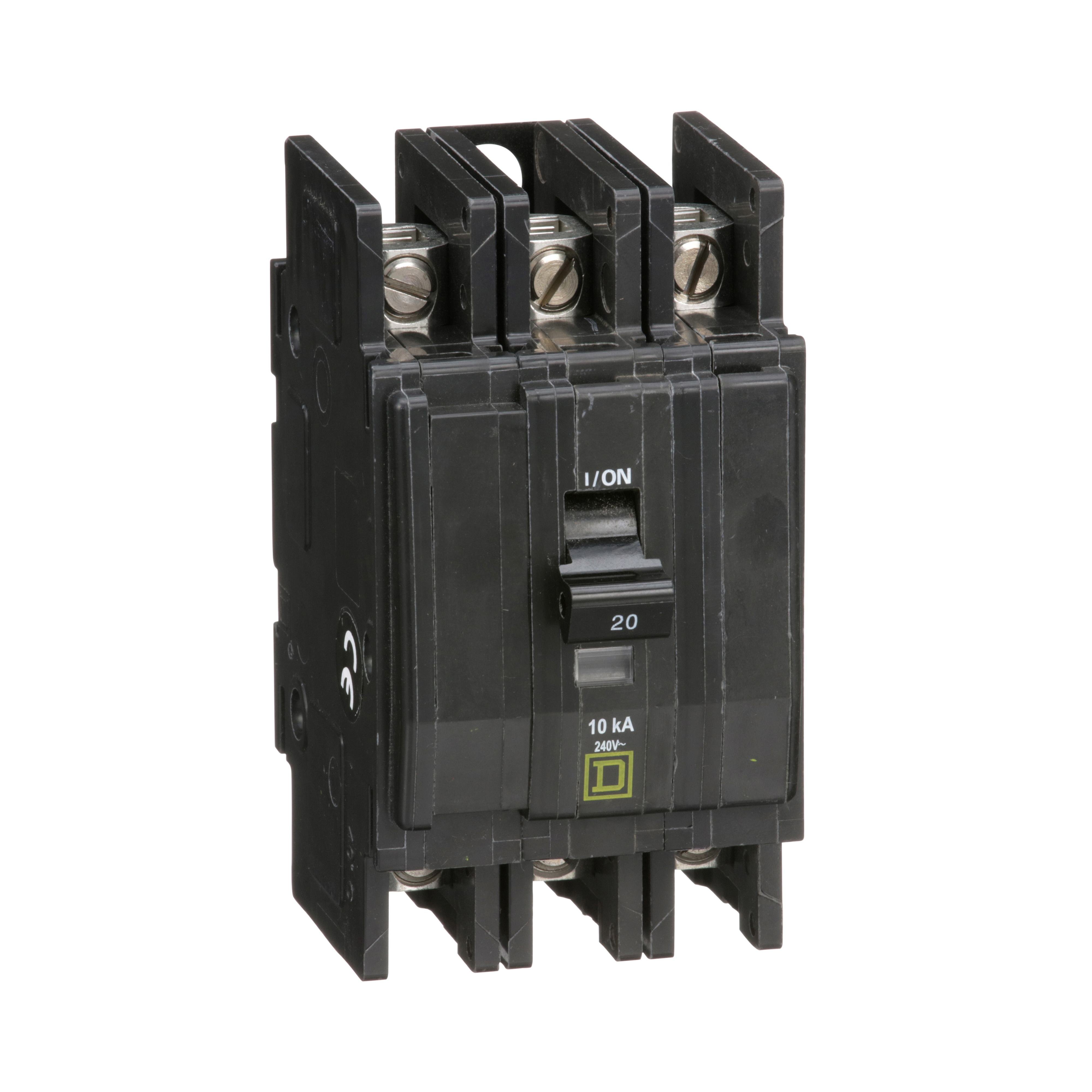 Picture of QOU320 - Mini circuit breaker, QOU, 20A, 3 pole, 240VAC, 10kA