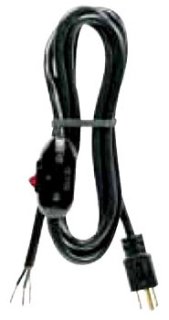 01950.70.01 - 8ft 14/3 SJT Power Supply Replacement Cord, Straight Plug, Black