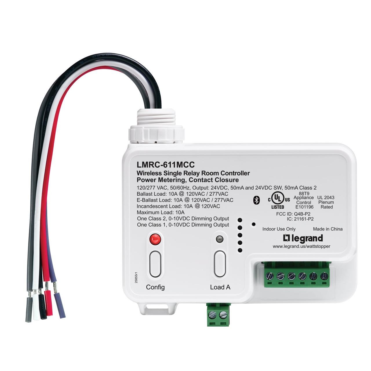 Picture of Wireless On/Off/0-10 Volt Dimming Room Controller LMRC-611MCC