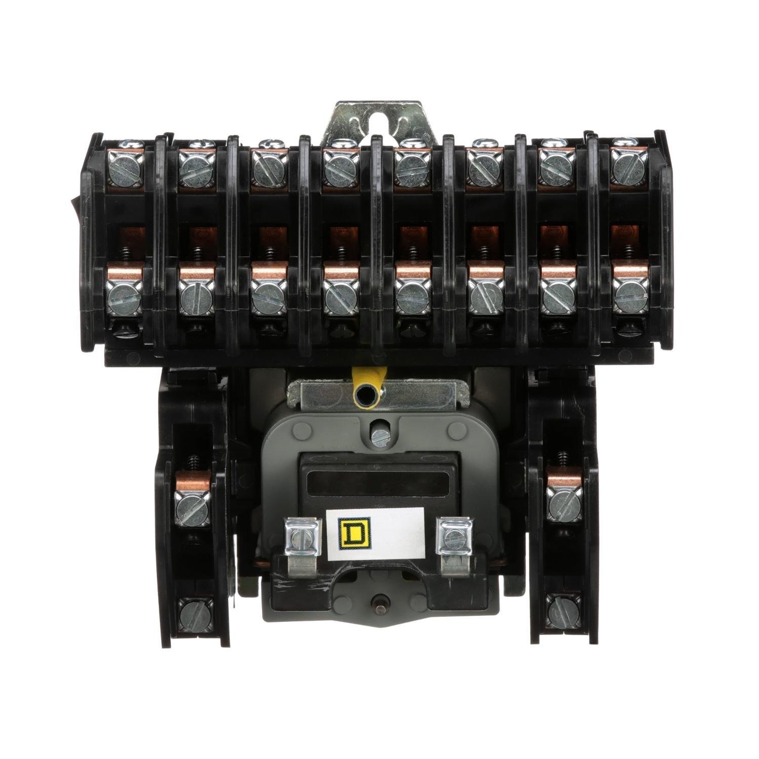 8903LO1000V04 - Contactor, Type L, multipole lighting, electrically held, 30A, 10 pole, 600V, 277VAC 60Hz coil, open style [TAA]