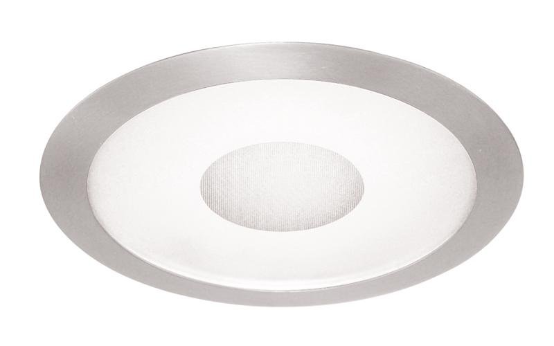 242-WH - Juno 6-inch Frosted Lens with Clear Center Trim