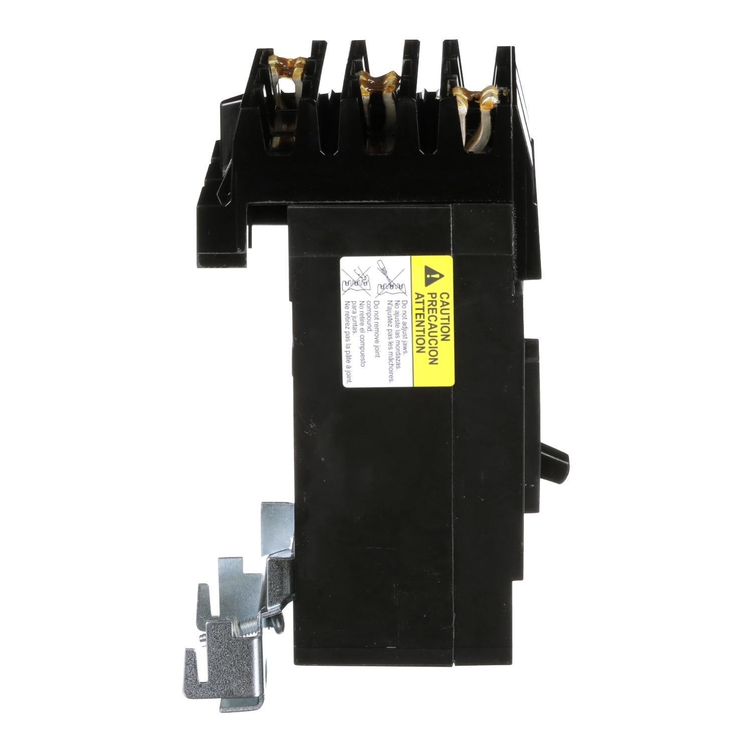 Picture of QBA32100 - Circuit breaker, PowerPacT Q, 100A, 3 pole, 240VAC, 10kA, I-Line, thermal magnetic, 80%, ABC