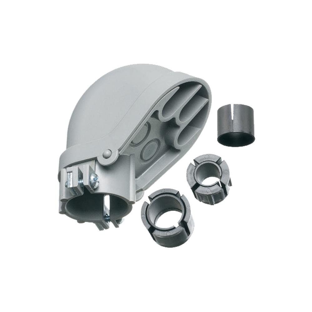 PVC1020 - PVC Entrance cap for rigid, IMC, EMT, Rigid PVC. Trade Size 1/2", 3/4" and 1". Mast size 1/2", 3/4" and 1". Wire Holes two at .673.