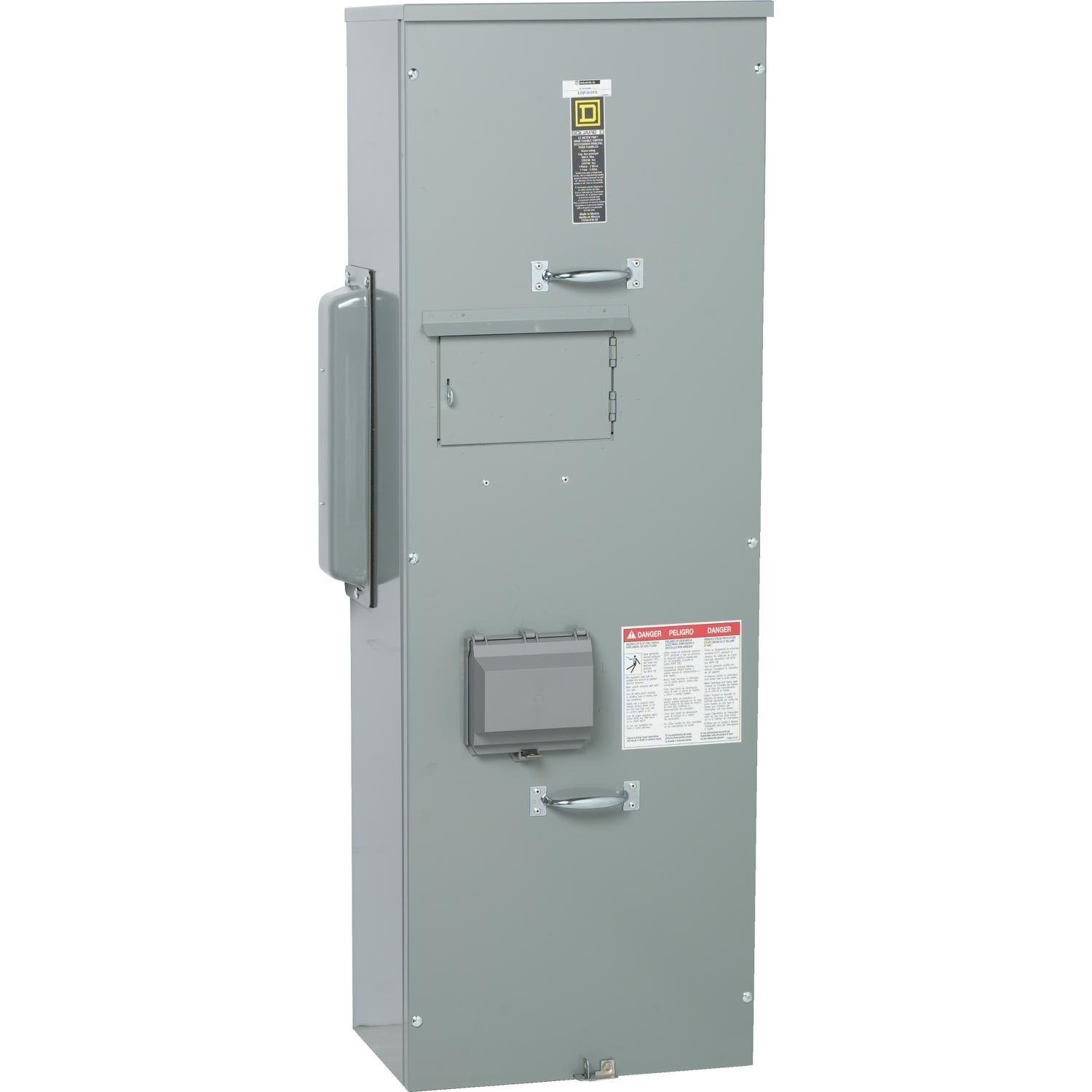 EZM1800FS - Main fusible (Class T) switch unit, EZ Meter-Pak, 800A, 120/240VAC, 1ph/3W, 800A bus, OH/UG, Type 3R