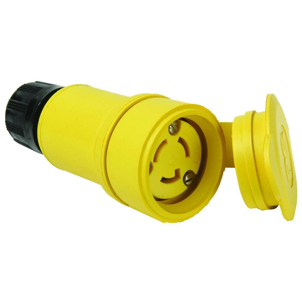 25W47 - Turnlok® Watertight NEMA 4X/6P Locking Connector, Yellow