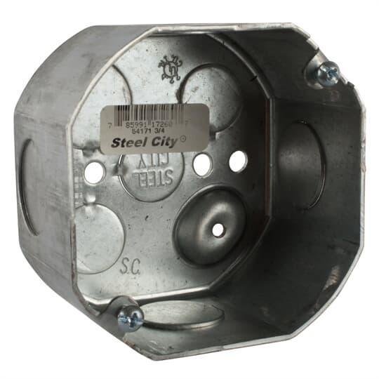 54171 3/4 - 4" Octagonal 2-1/8"D Box