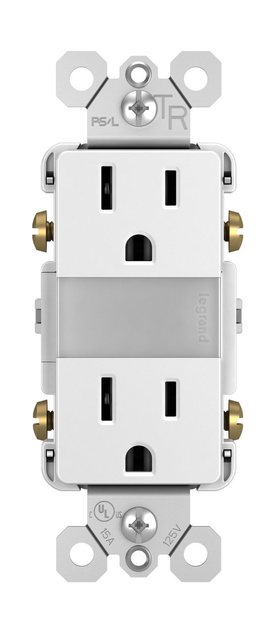 Picture of NTL885TRW - radiant® 15A Tamper-Resistant Outlet with Night Light