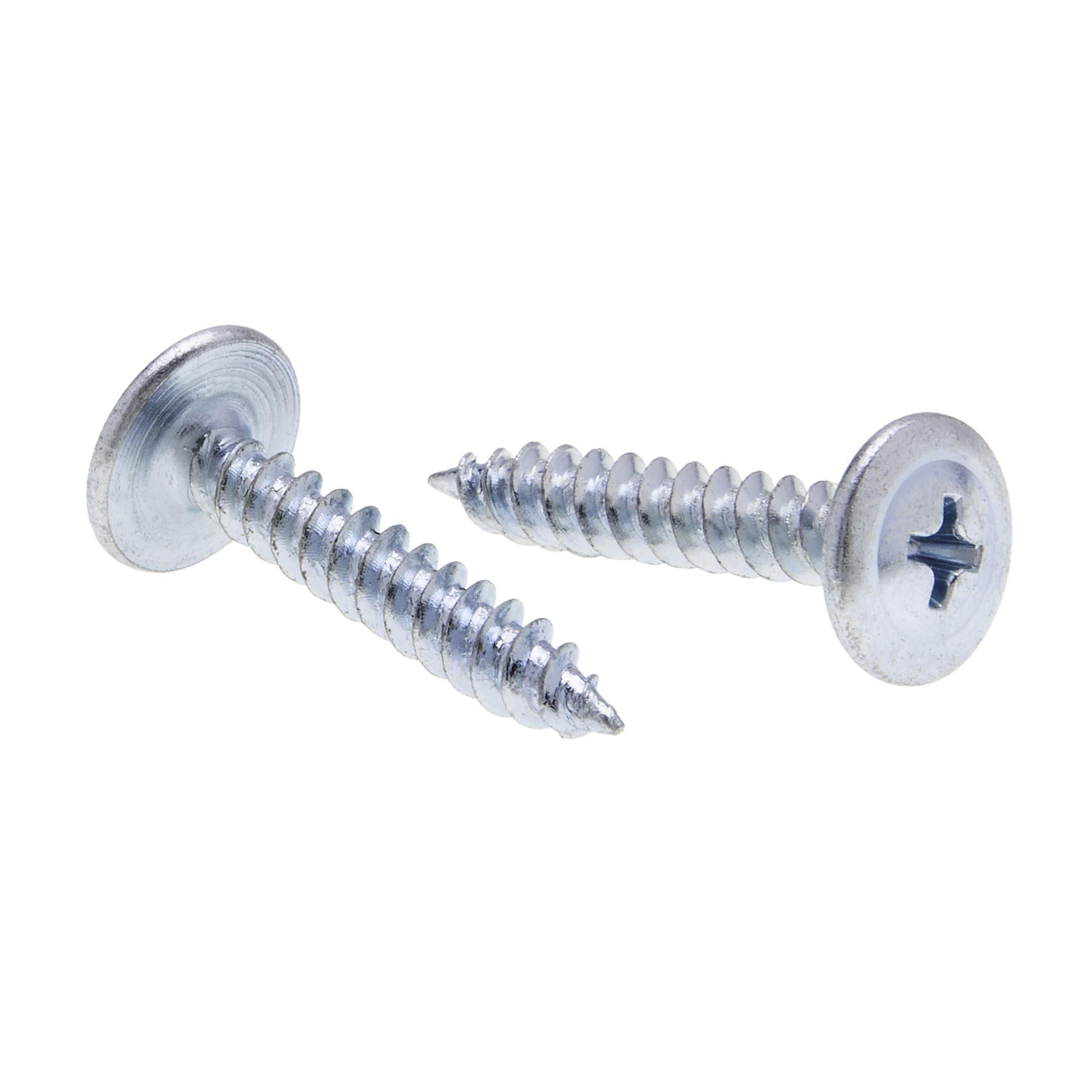 JWDW1C - 8 x 1/2 in. Wafer Head Phillips Sharp Point Drywall Screws - Steel Zinc - 100qty